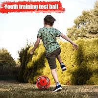 Huerous Professzionális Focilabda 5-ös Méret - Hivatalos Edzőlabda Gyerekeknek - Piros PVC Futball Versenyekre és Szabadtéri Játékra 3