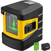 STABILA LAX 60 G GREENBEAM Cross Line Laser, 3-Piece Kit, 100 ft 30 m Safety Class ll,lt;1mW power output