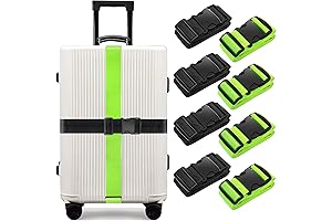 4 Pack Luggage Straps 79" Long Belts for Secure Suitcase Traveling