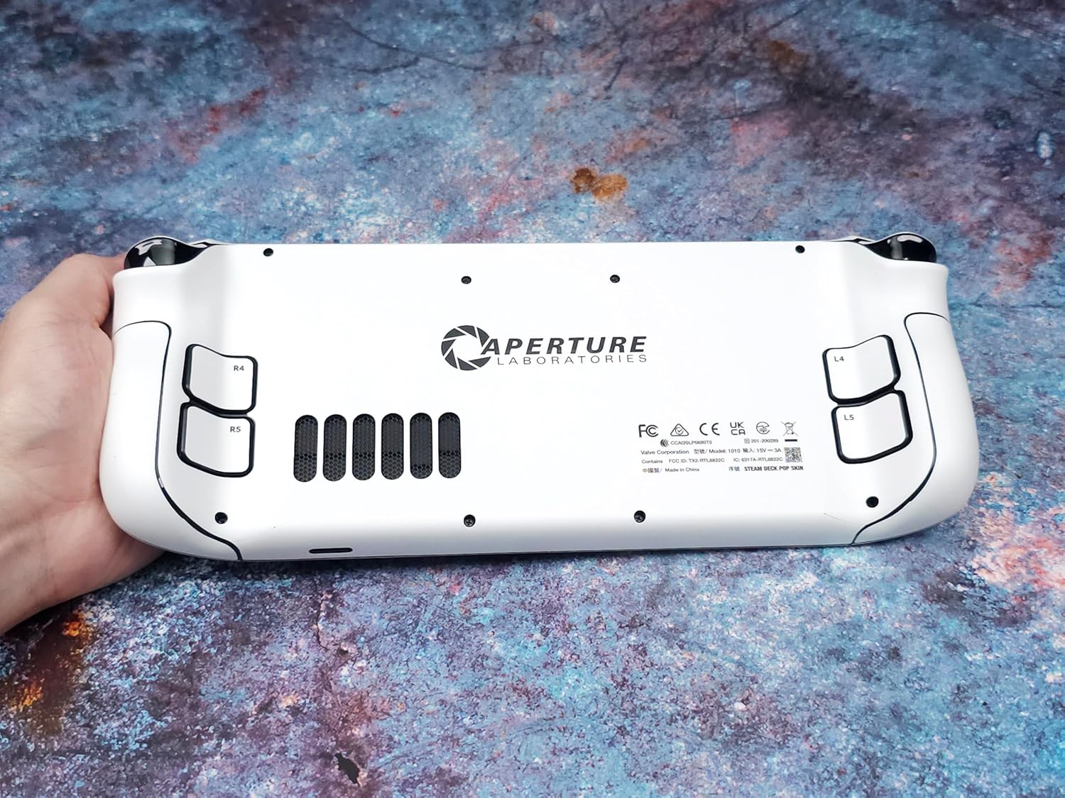 Steam Deck Skin, Portal Edition, Full Wrapping Matte Vinyl Skin for Steam Deck (Designed by POP SKIN), Compatible with Both Steam Deck LCD Version and OLED Version.