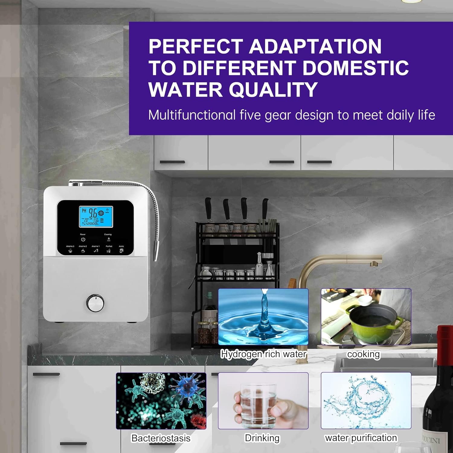 11Plates High end ionizer Water Machine Alkaline ionizer Water Machine PH2.8~11