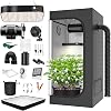 Grow Tent Complete Set 200W LED Full Spectrum Grow Lamp Dimmable, 80x80x180cm31x31x70in Grow Tent Kit Complete Hydroponics