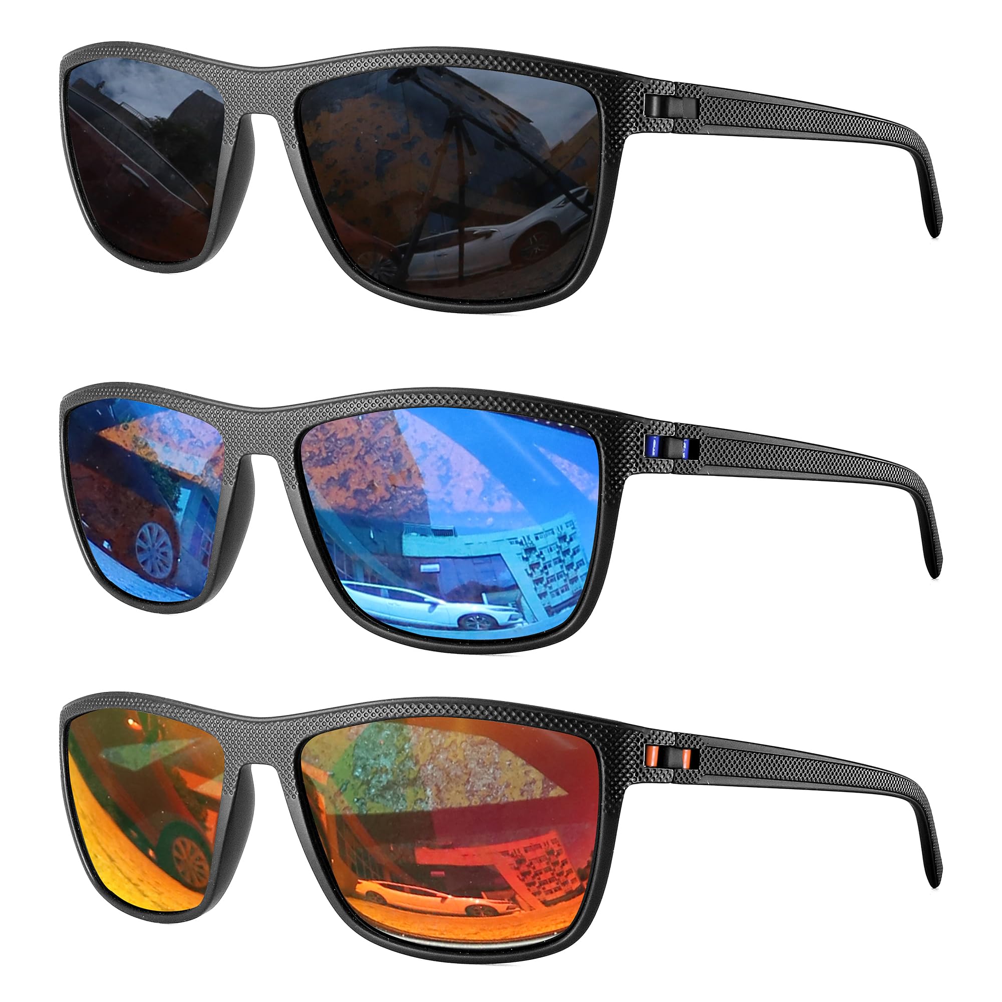 SUNBOWGLINTSunglasses Glasses for men Polarized Sunglasses for Men Lightweight Sun Glasses with UV Protection