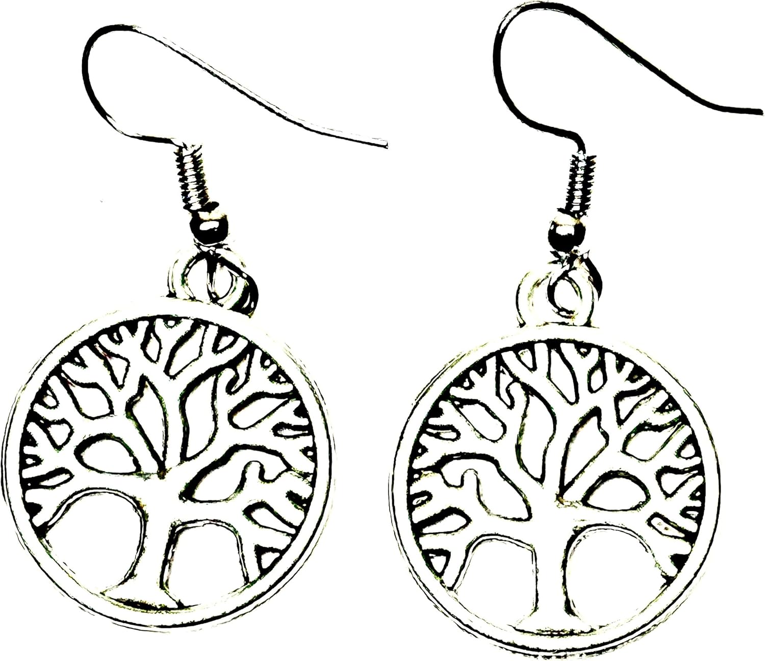 Silver tree of life earring - Image 2