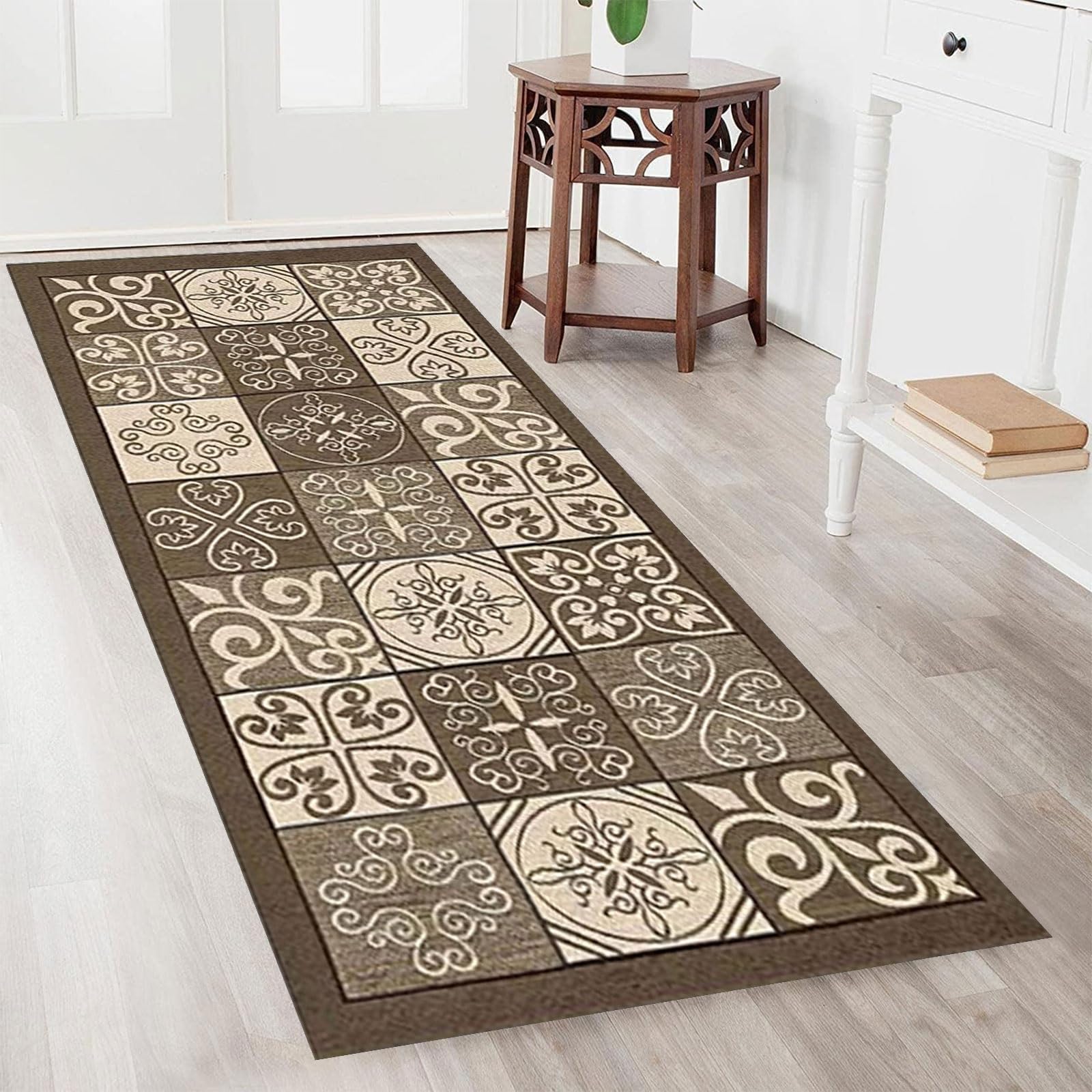 Tapis de cuisine antidérapant facile à nettoyer pour sol sans taches