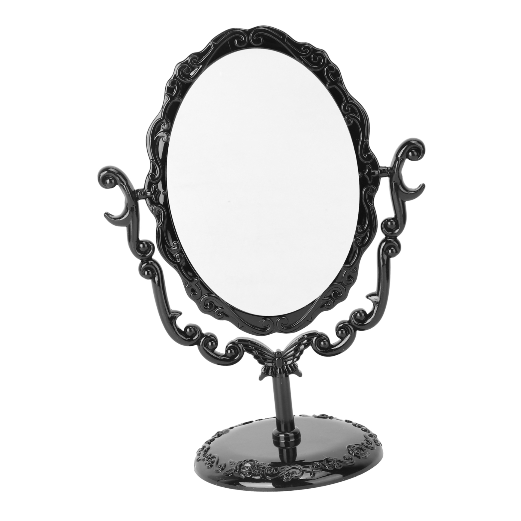 Espejo Vintage Giratorio para Maquillaje con Marco Negro miniatura 7