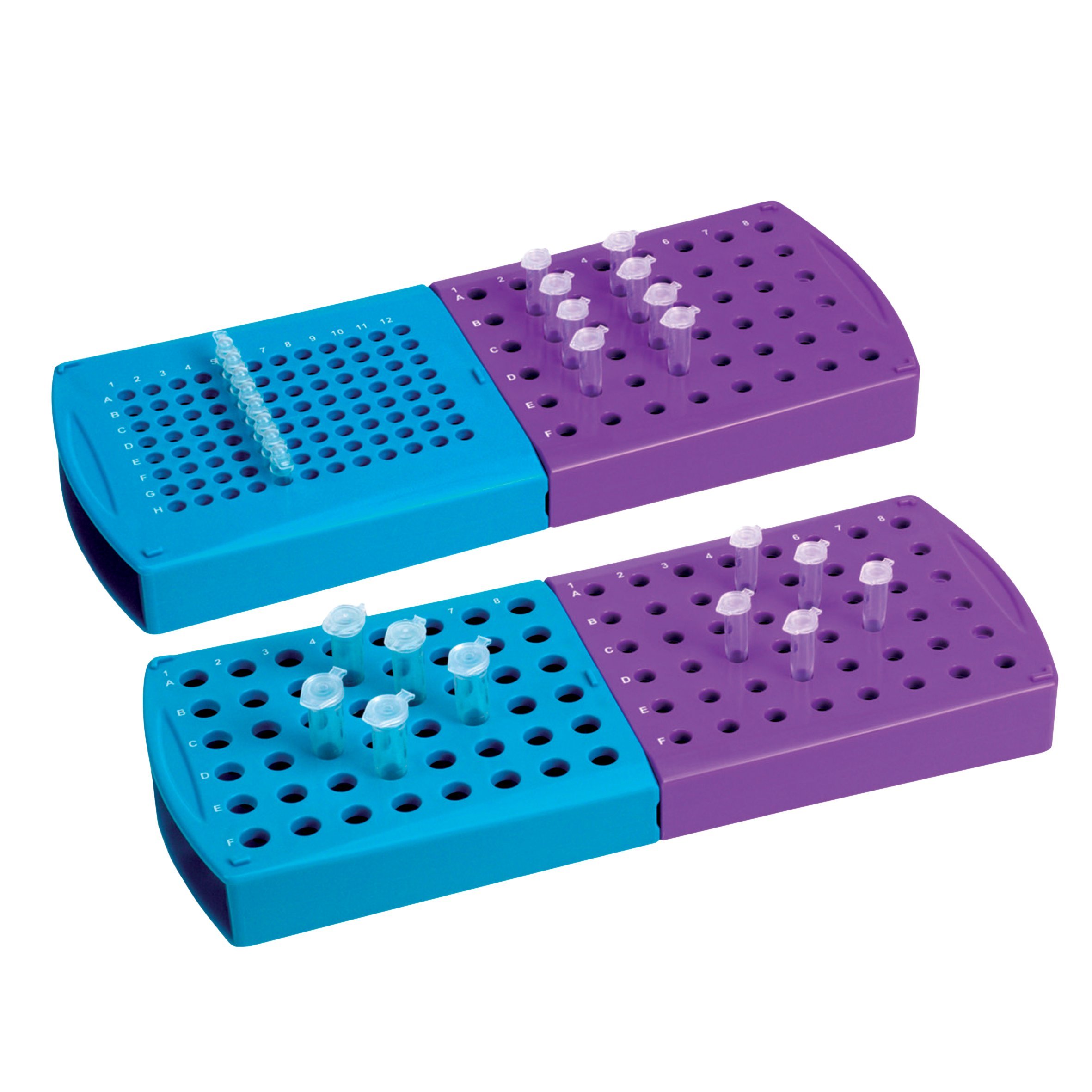 neoLab Rota-Rack Polypropylen Duo Gestell für PCR- und Reaktionsgefäße