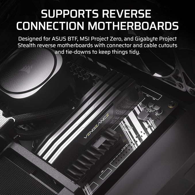 Gabinete Corsair 4000D RS ARGB Mid Tower ATX Negro miniatura 9