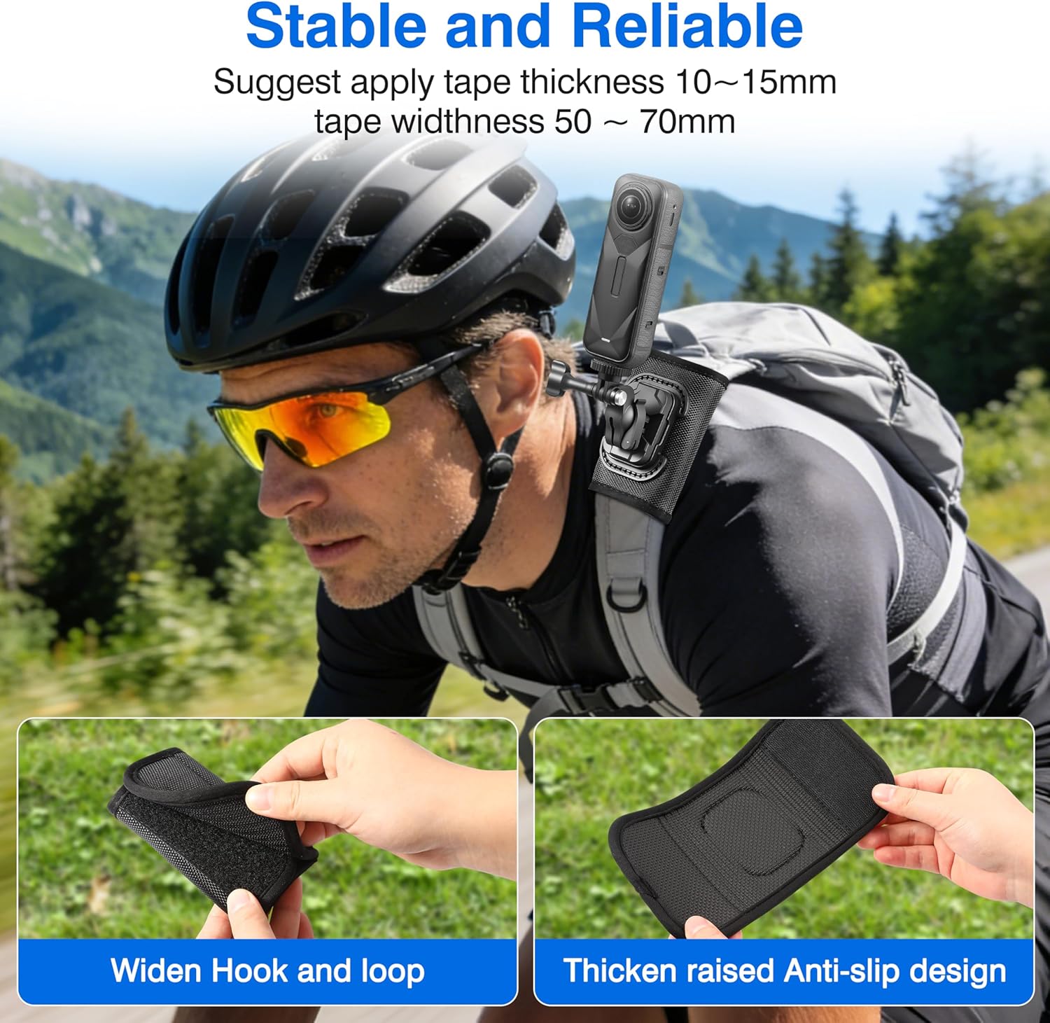 Backpack Mount Shoulder Strap Clip Holder 360° Bag Belt Adjust Quick Release Adapter for Insta360 X5 X4 Air Ace Pro 2 for DJI Osmo 360 Nano Action 6 5 Pro Pocket 3 for GoPro Max2 13 12 11 Accessories