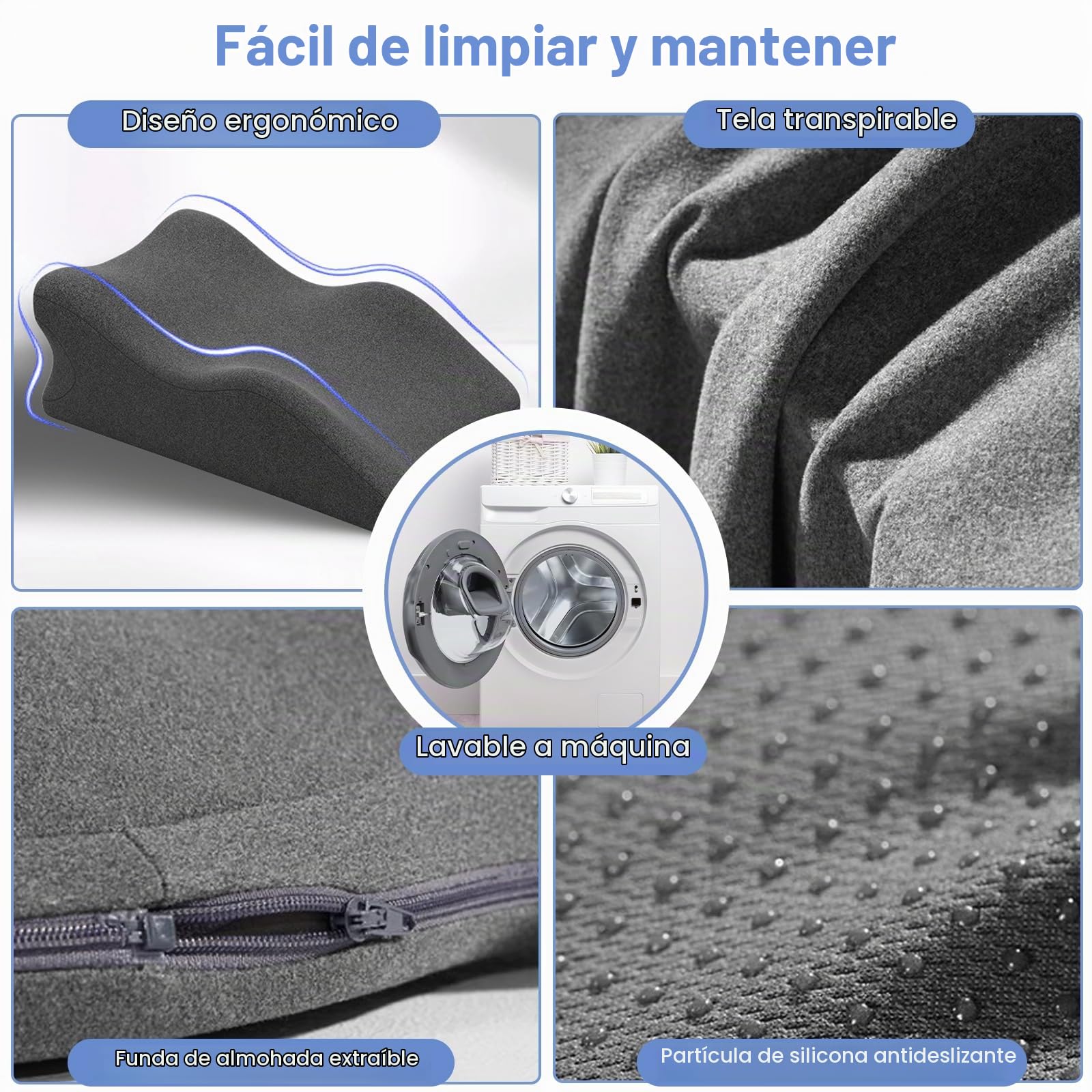 Cojin reposapiernas,Almohada para Piernas Cojin para Piernas Terapéutico,Almohada Piernas Dormir,Cojín Ergonómico para Venas Dolor de Espalda, Rodillas, Post-Operatorio