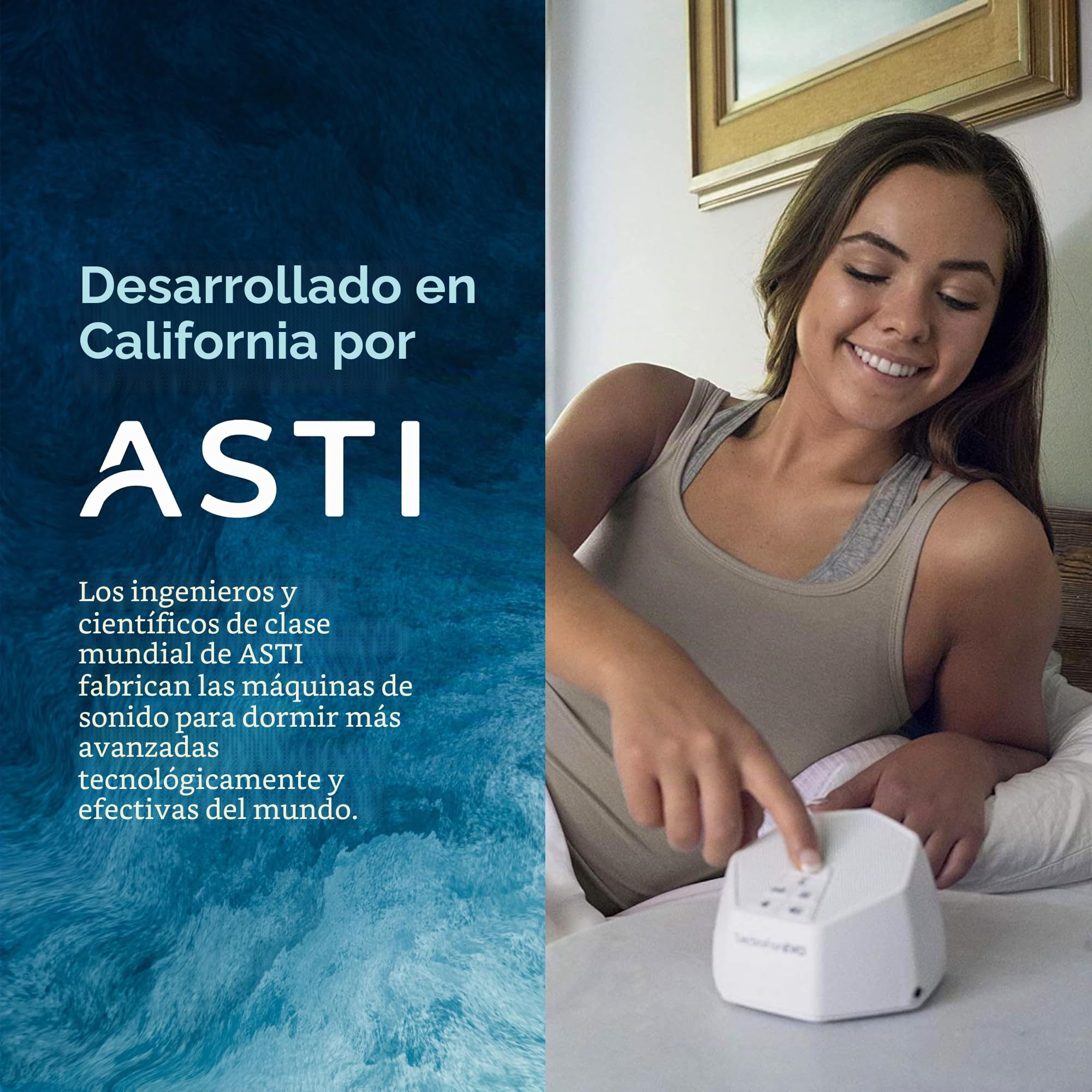 LectroFan Evo - Máquina de ruido blanco y sonidos de ventilador sin bucle con temporizador de apagado (blanco)