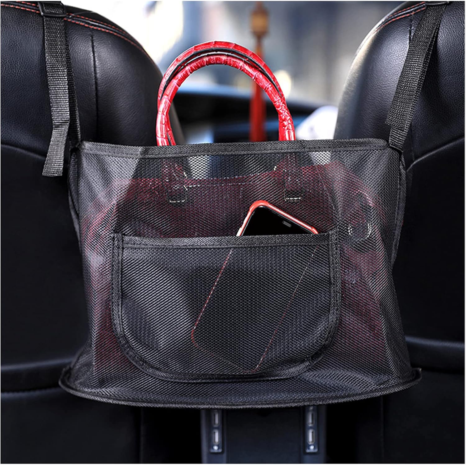 Car Seat Handbag Net Pocket Holder,Car Net Pocket Handbag, Car Mesh
