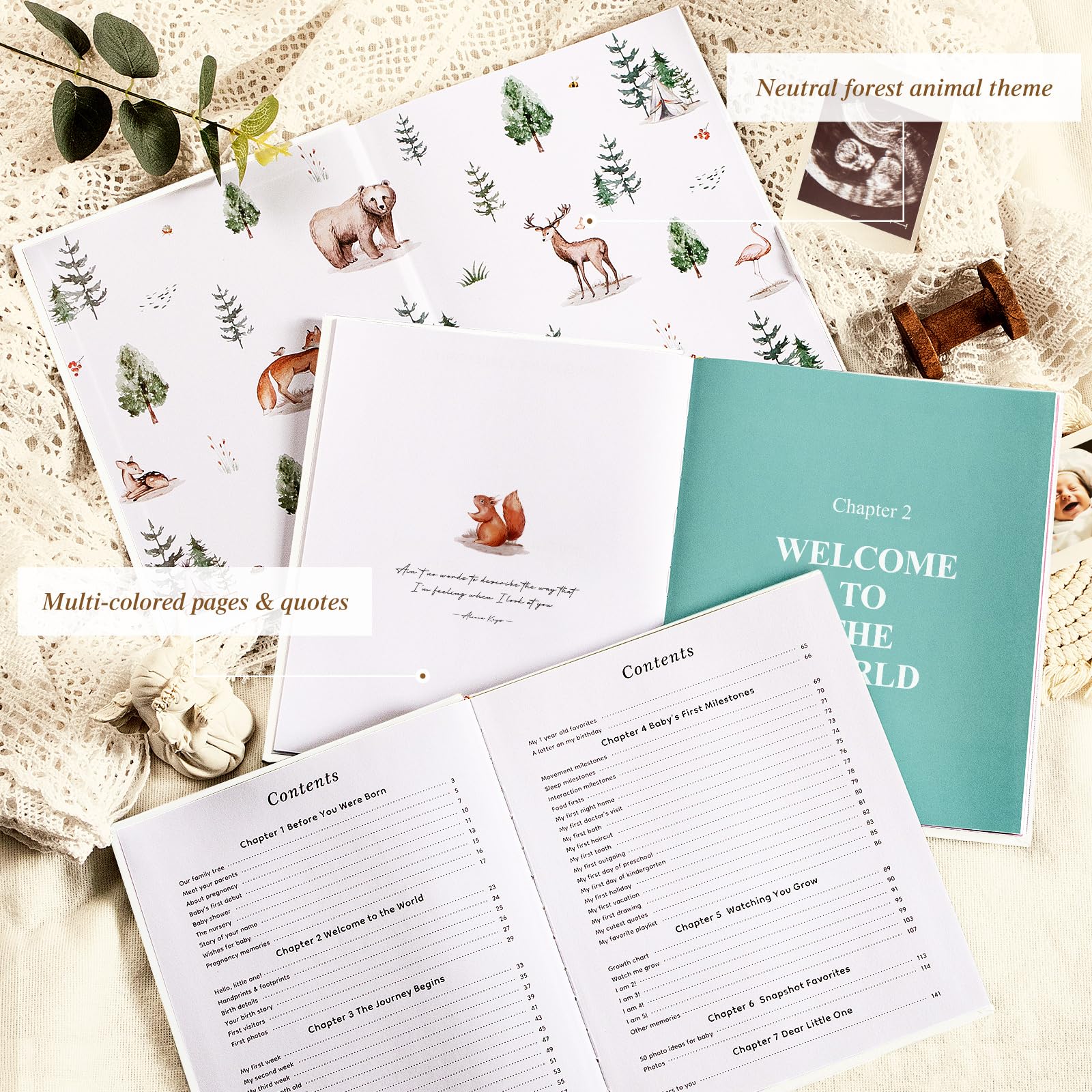 Lanpn Baby Memory Book for Boy Girl, The Story of You - Image 3