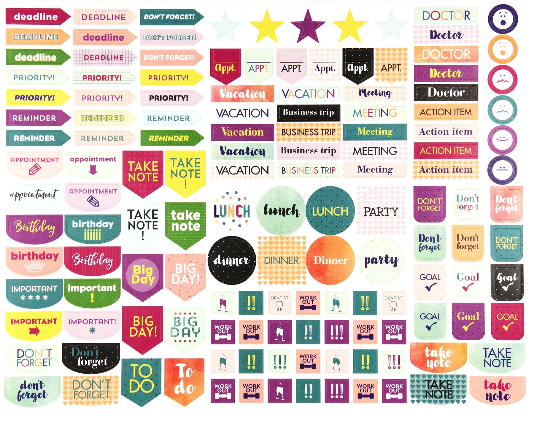 2024 Floral Desk Pad and Wall Calendar - 11'' x 17'' - (12-Month Calendar with 152 bonus stickers!), multi, 11 x 17 - Image 2