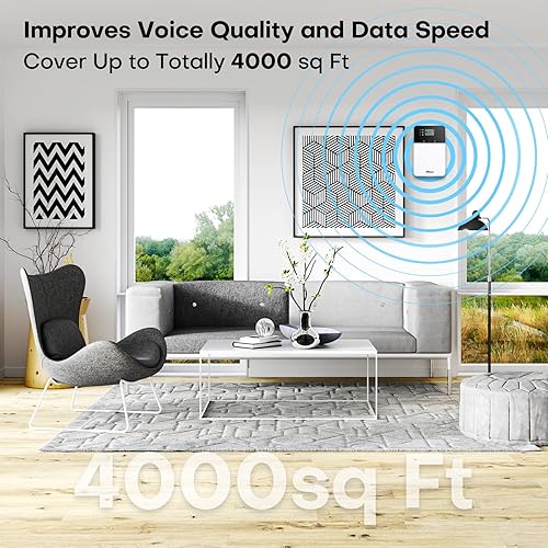 Miniatura 4 de HiBoost Amplificador de señal de teléfono celular para Verizon y AT&amp;T, amplificador de teléfono celular para cubierta del hogar de hasta 4000 pies