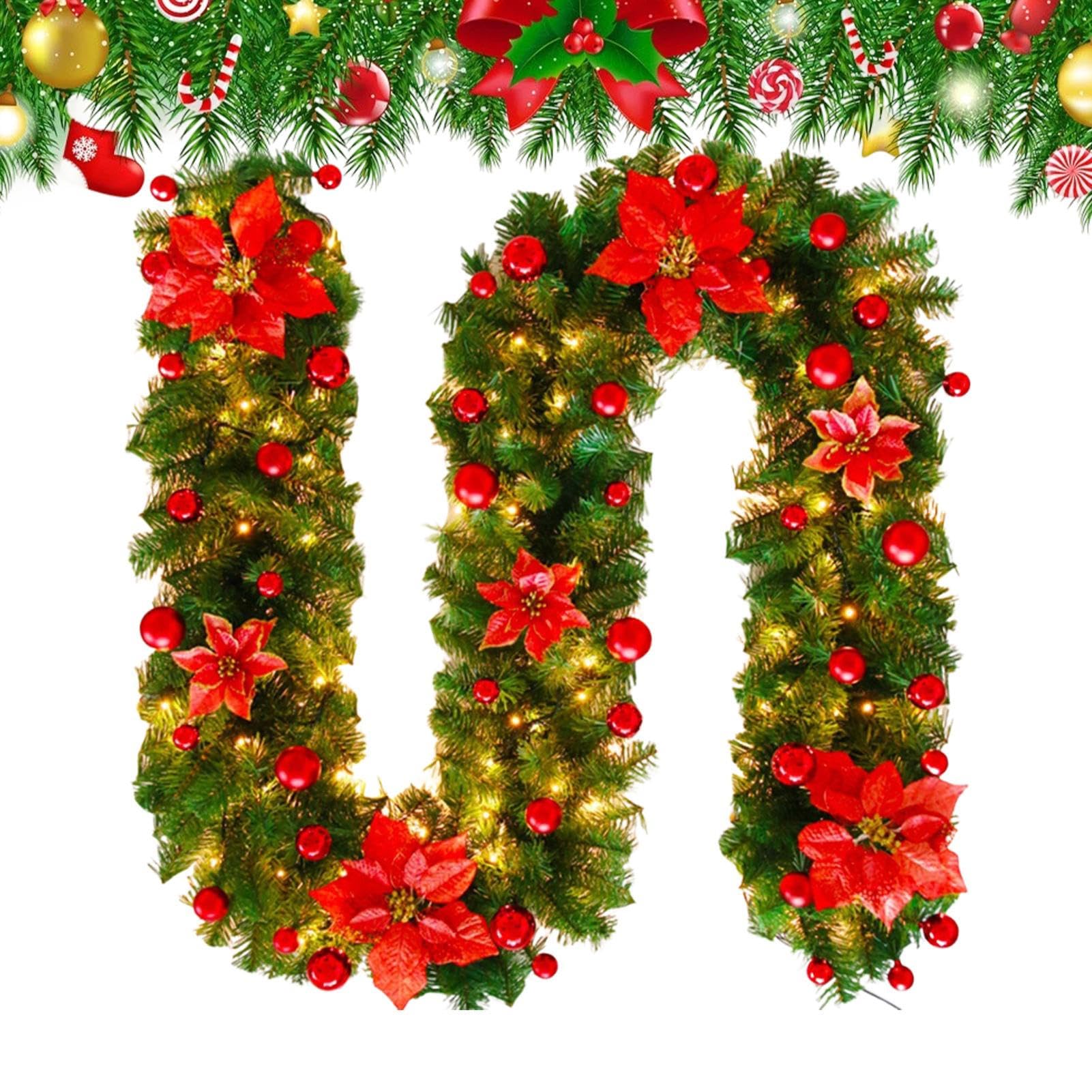 Guirlande artificielle compacte de Noël 2,7 mètres de longueur