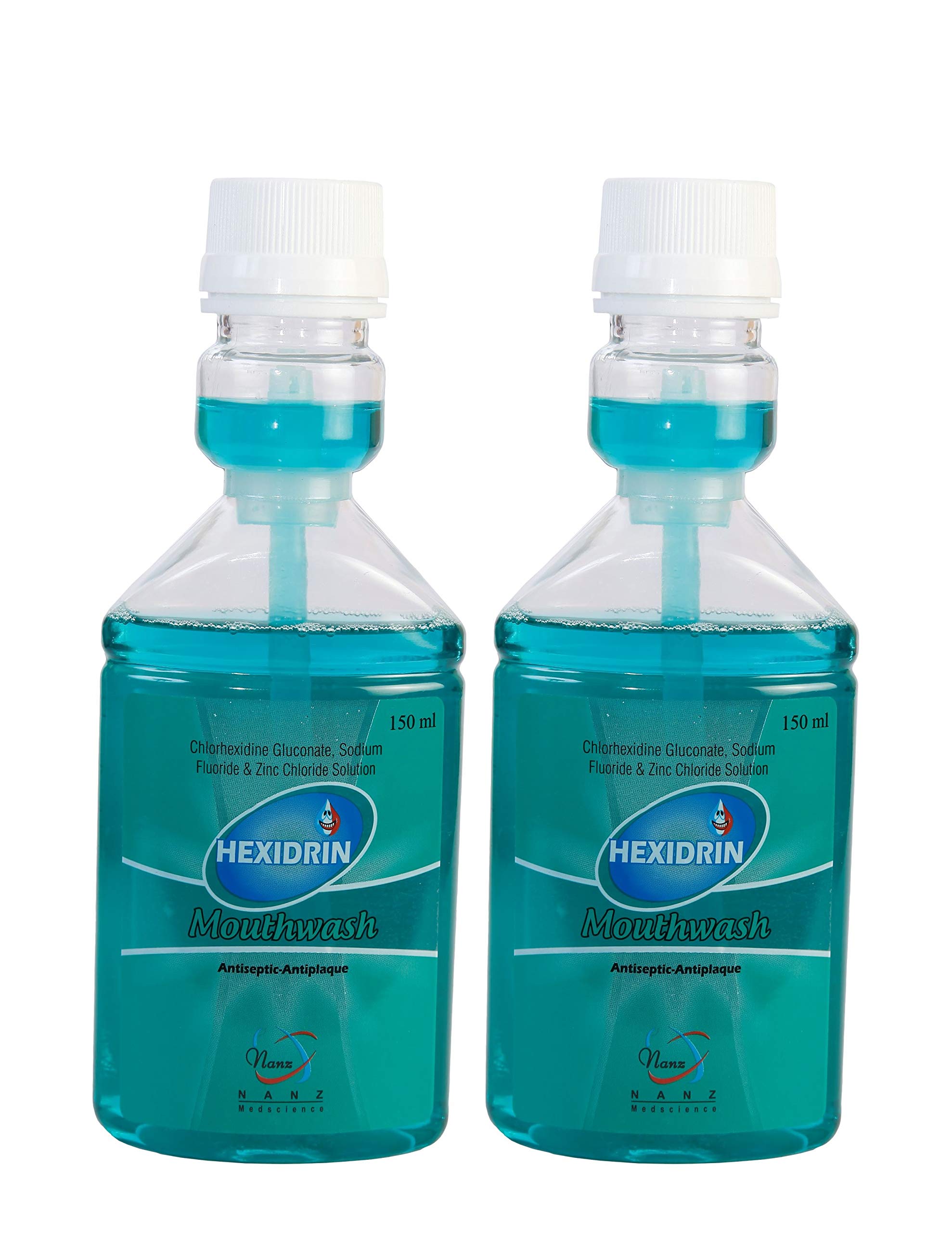 Hexidrin Mouthwash, Antiseptic Antiplaque, Chlorhexidine Gluconate with Sodium Fluoride & Zinc Chloride, 150 ml, Pack of 3-picture-27
