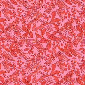 Michael Miller Exotica Tropical Toile Fabric, Pink