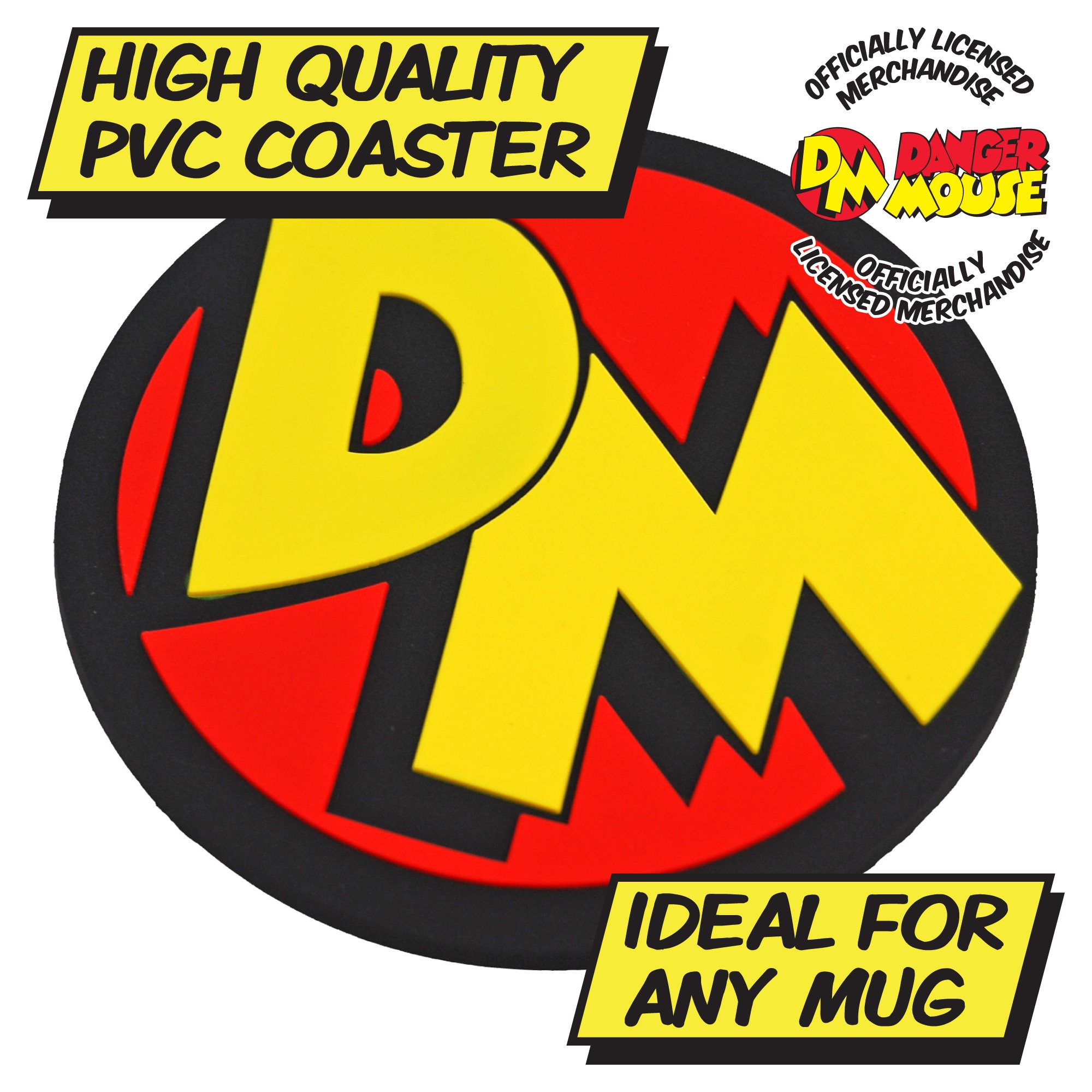 Kapow Gifts Blue Dangermouse Dm Logo Drinks Coaster
