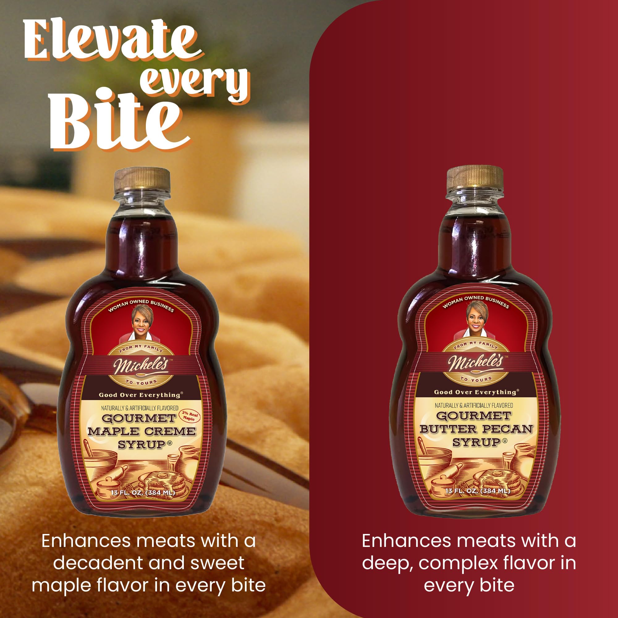 Amazon.com : Michele's Syrup Variety pack – Maple Crème, Butter