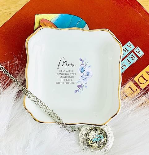 Miniatura 5 de Plato para anillos  Regalos para la madre de la novia de la novia  Today A Bride Forever Your Little Girl  Regalos únicos de boda para mamá  Para
