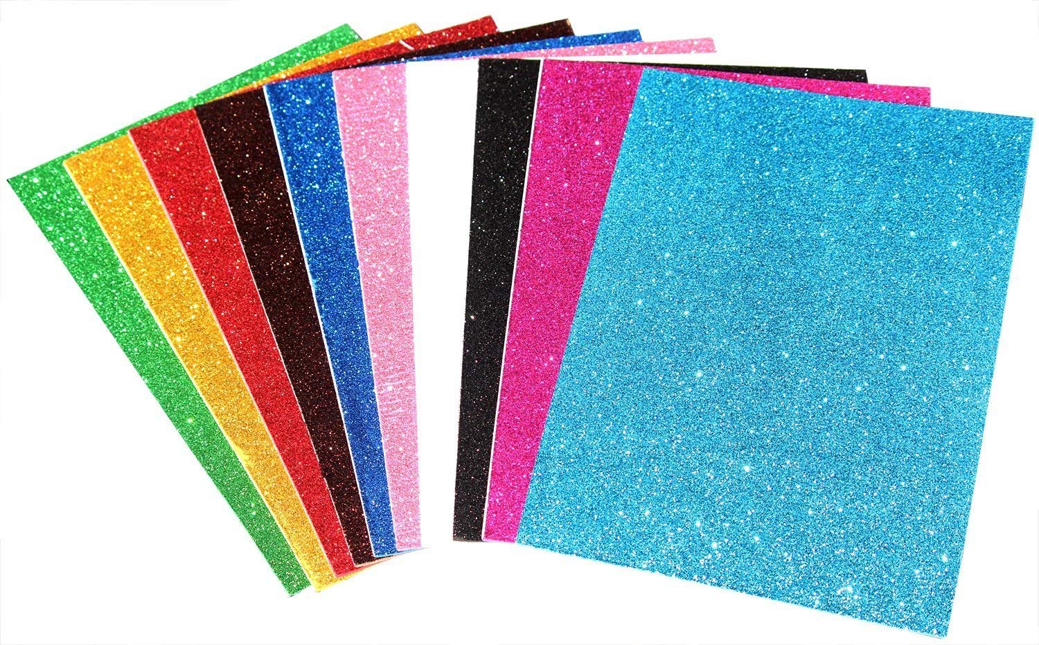 EVA Glitter Foam Sheets A4 Size for Arts and Crafts, Scrapbook -Pack of 10. Magic Crafts-image-42