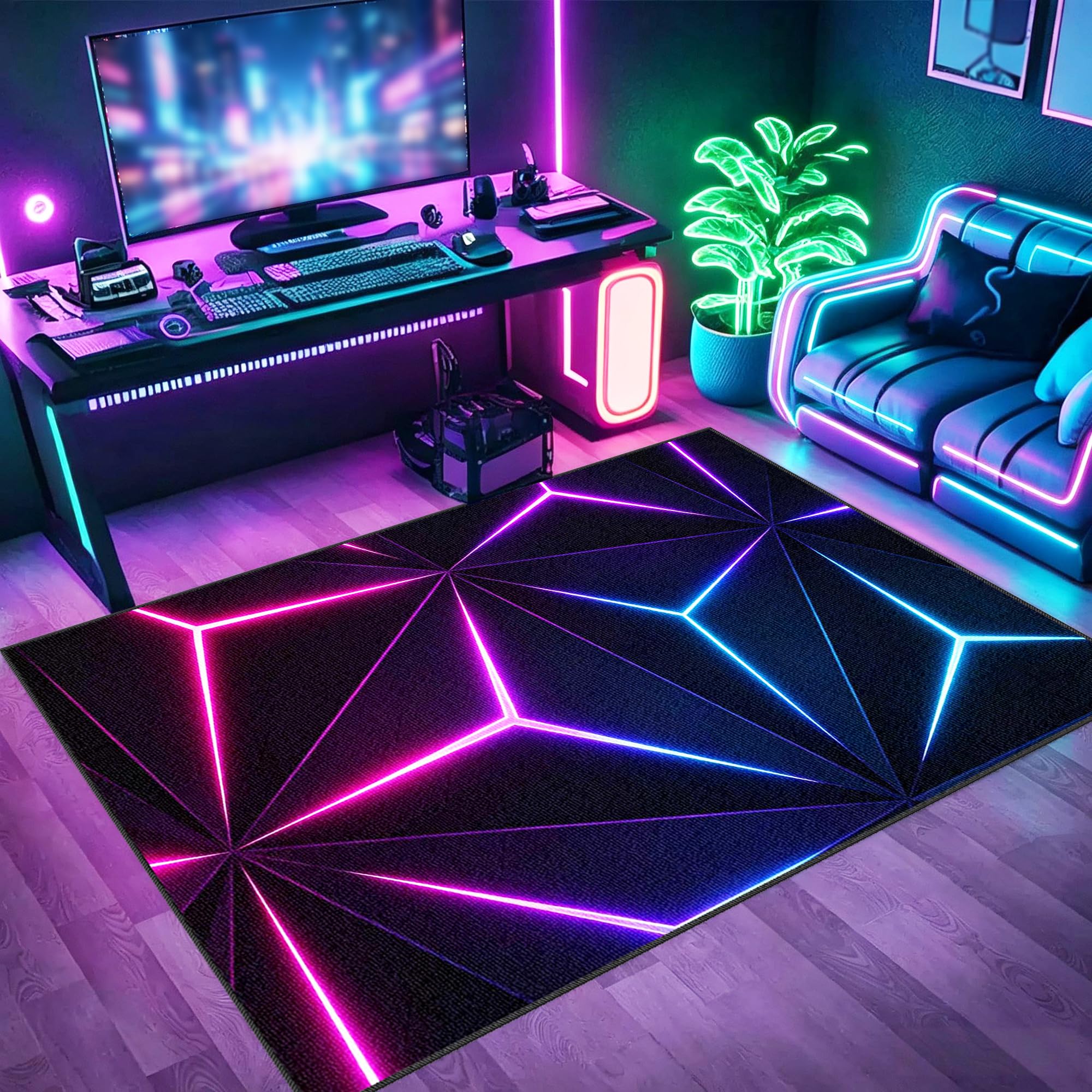 Tapis sol gamer de 160x180cm pour la décoration d'une chambre de garçon