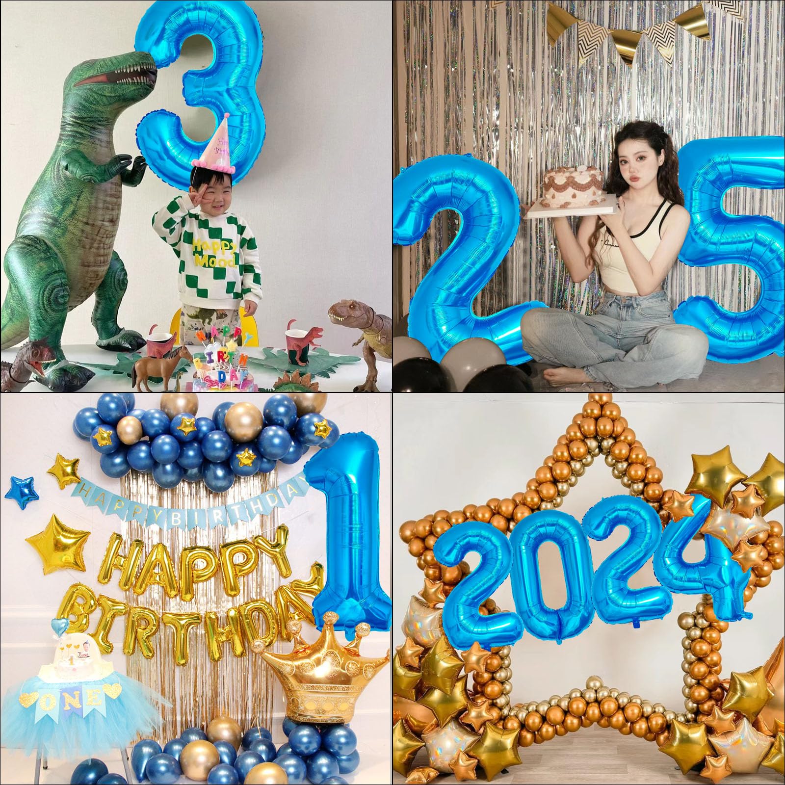 Amazon | Sekat 数字 バルーン 40インチ ブルー ナンバーバルーン 誕生