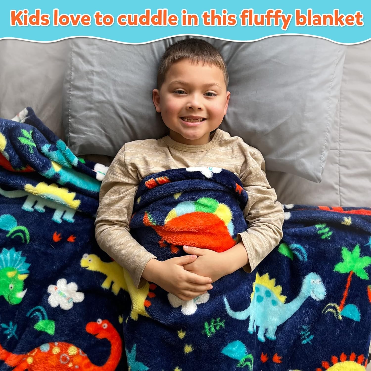 Buy mermaker Dinosaur Blanket for Boys, Dinosaur Toddler Blanket for