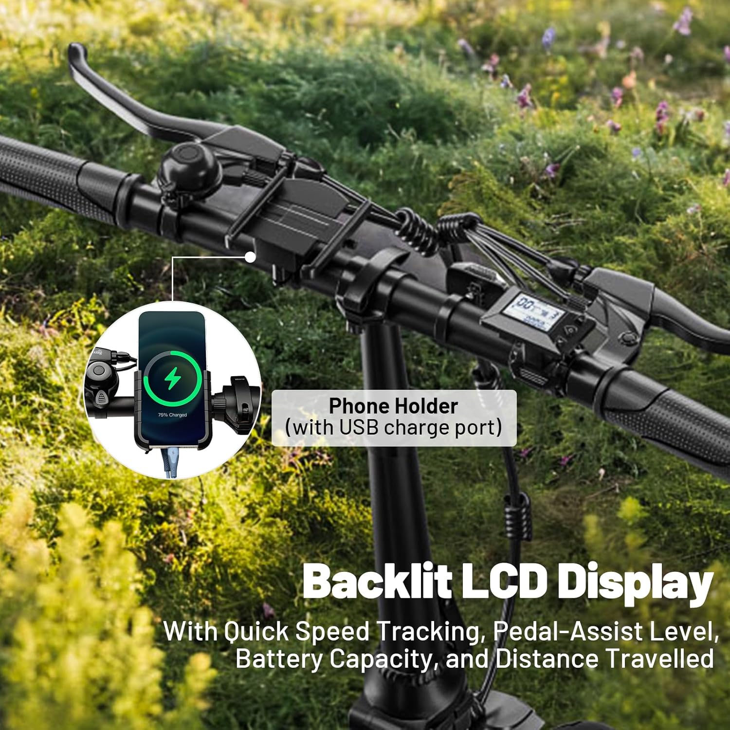 Folding Electric Bike for Adults,500W Peak Motor Mini Ebike,20mph Speed,36V 10.4ah Battery, 20-40 Miles Range,14'' Foldable Electric Bicycle for Riding Commute