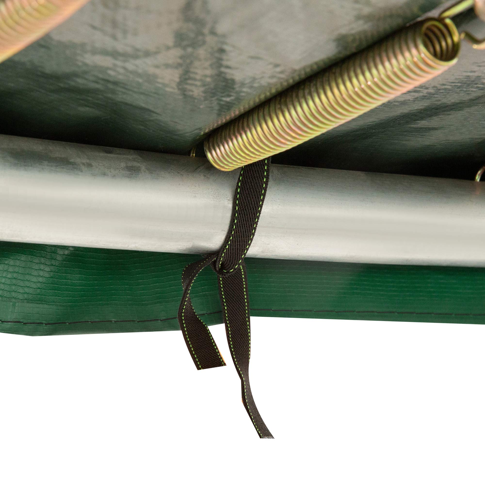 HOMCOM Cubierta de Protección Acolchada Borde de Seguridad para Trampolines Cama Elástica con Diámetro Ø366 cm Verde