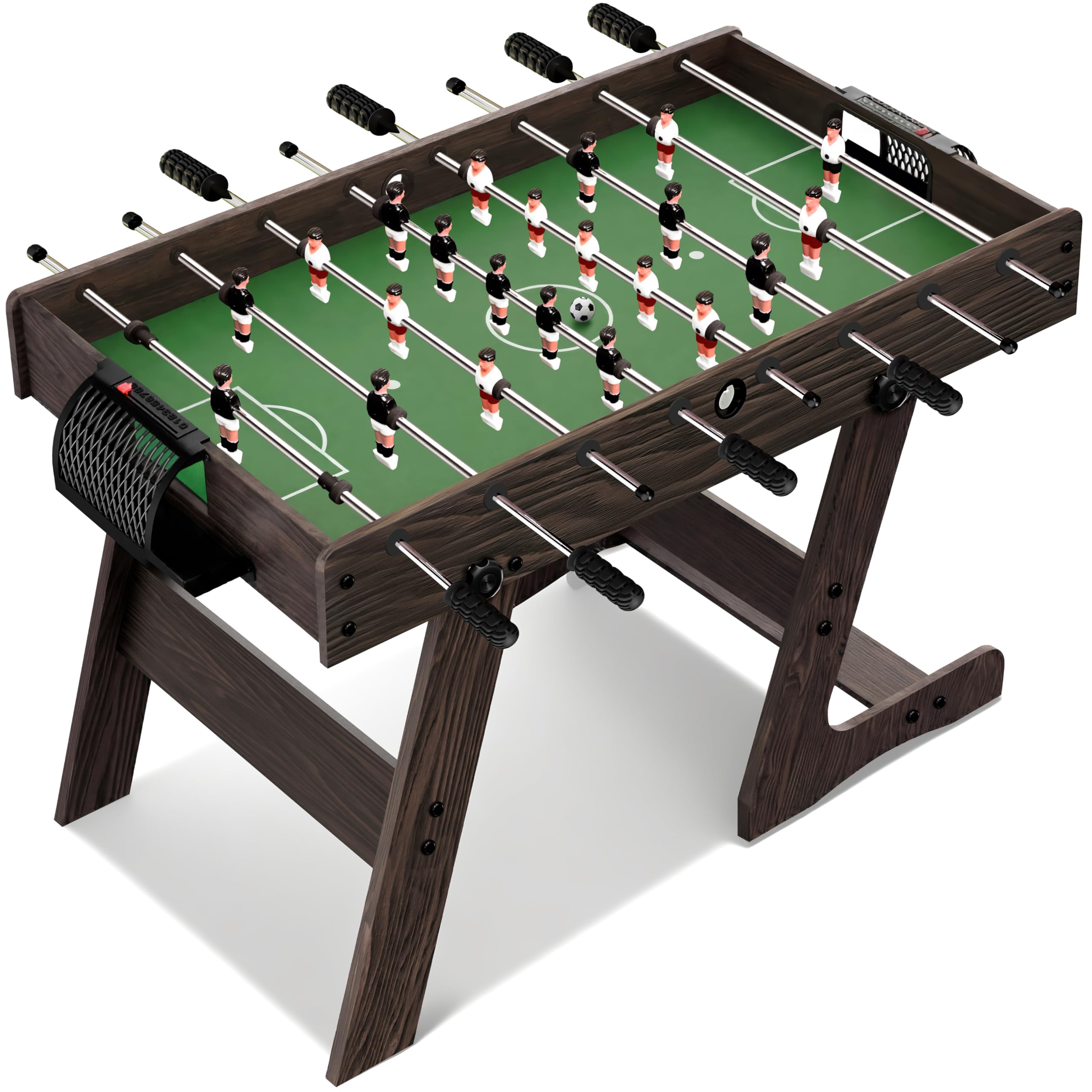 SereneLife Tavola da Calcio Balilla a Grandezza Naturale, Calcio con Palla Set per la Casa, Calcio Balilla Professionale, Design Moderno e Robusto.