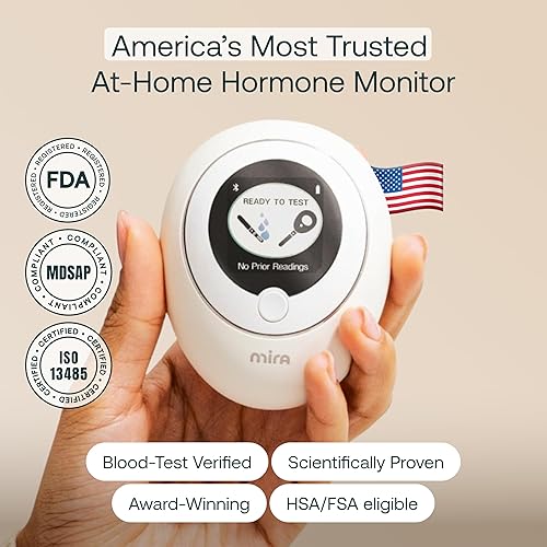 Miniatura 2 de Mira Plus Monitor de Fertilidad y Kit de Prueba de Ovulación para Mujeres, Rastrea Niveles de LH, Hormona E3G, Rastreador de Fertilidad Digital + 10