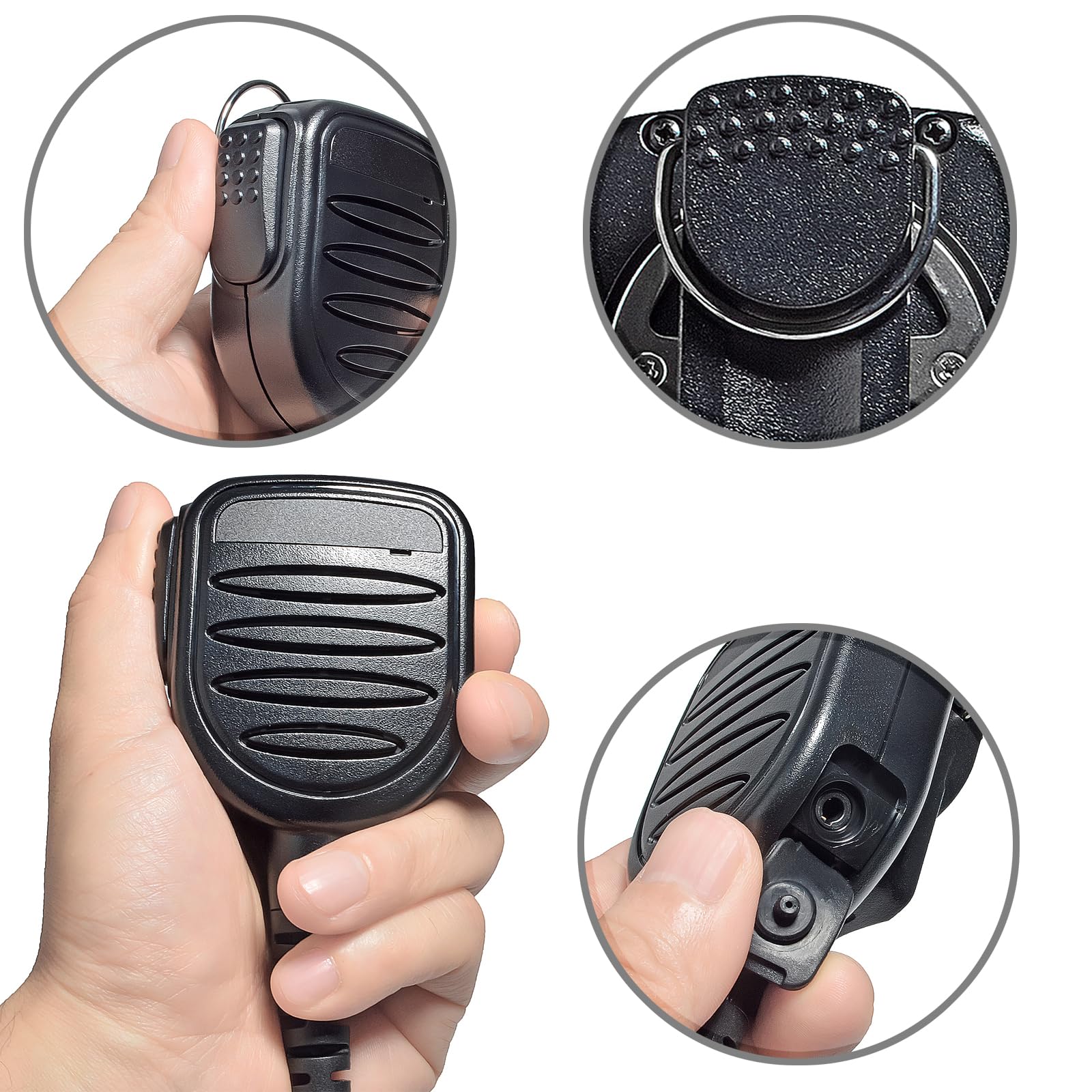 HYS Compatibile con Sepura, Sepura STP8000 e STP9000, accessori radio, microfono palmare e altoparlante