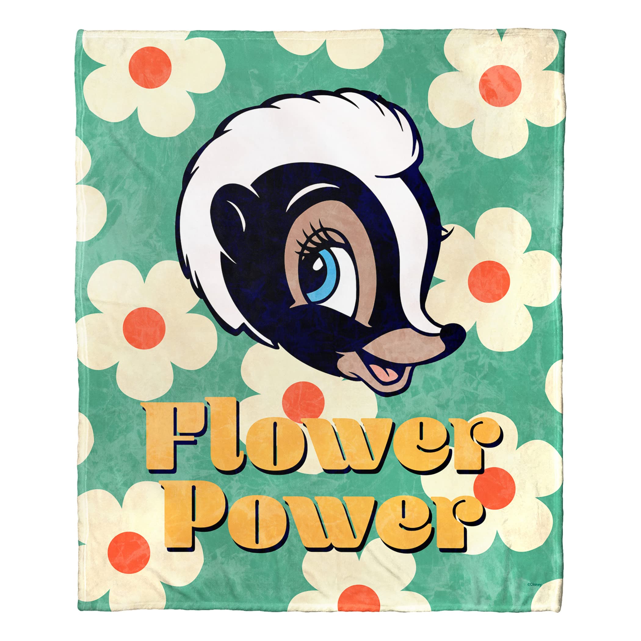 Couverture Bambi Disney Northwest Flower Power 127x152 cm pour un salon cosy