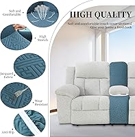 Vista 441 de Fundas 100% impermeables para sofá reclinable seccional, fundas para sofá reclinable en forma de L, funda para sofá seccional de esquina