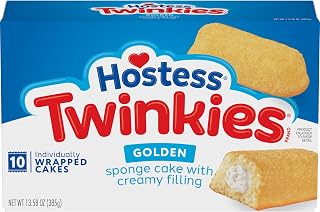 Hostess Twinkies Multipack 13.58 oz - Original Golden Snack Cakes for All-Day Sweet Cravings