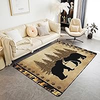 Vista 21 de jejeloiu Alfombra de Área con Líneas de Tiras Geométricas, Alfombra Decorativa para Sofá, Juego de Alfombras Decorativas Abstractas para Dormitorio