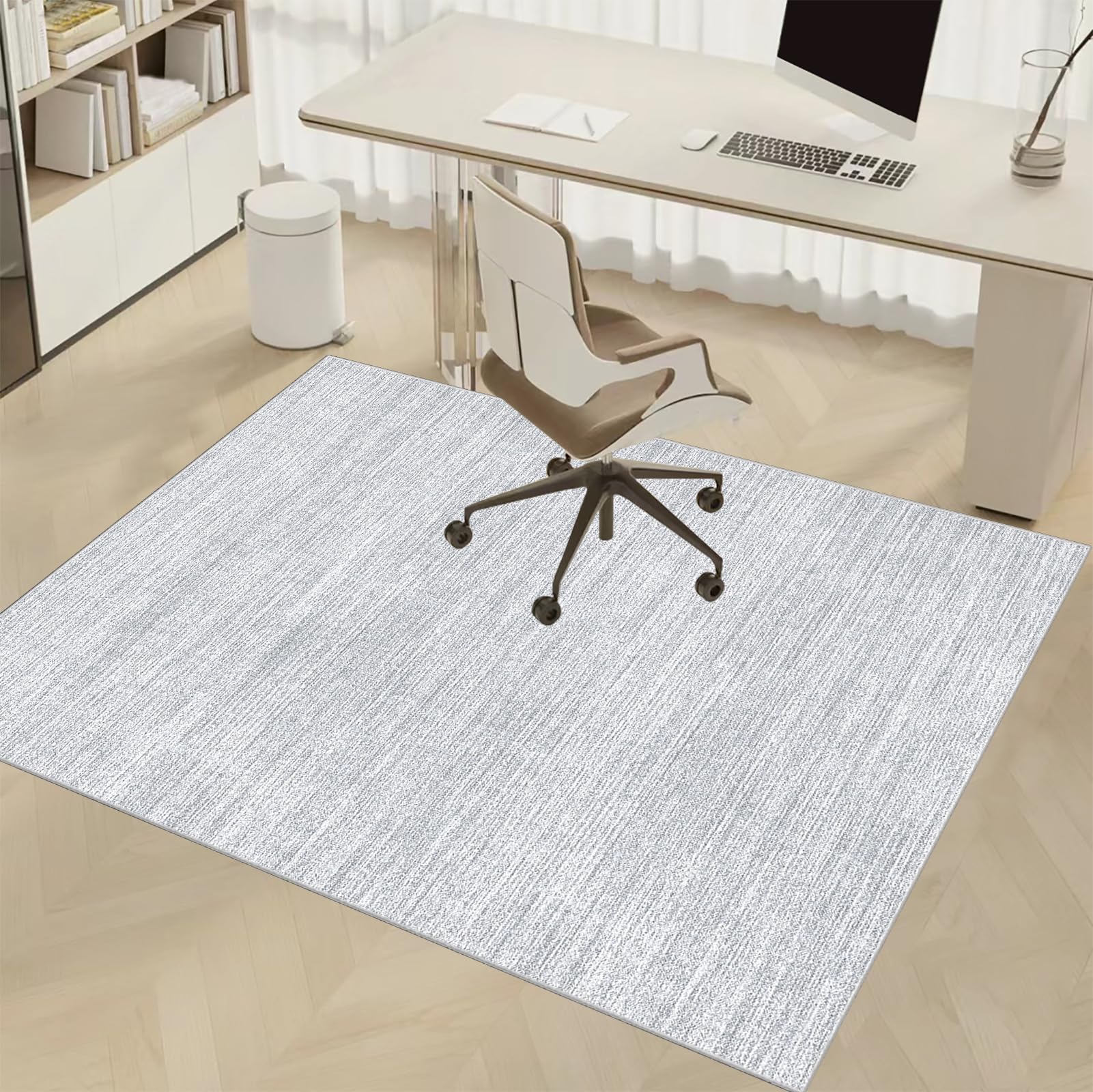 90 x 140 cm Tapis de Chaise Gaming Antidérapant, Tapis de Chaise de Bureau Tapis de Sol Bureau pour Sol en Bois Dur, Tapis de Bureau pour Chaises Roulantes, Tapis protège-Sol pour Chaise de Bureau