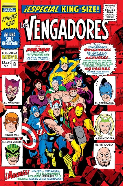 Portada de Biblioteca Marvel los Vengadores 8 Bm 77