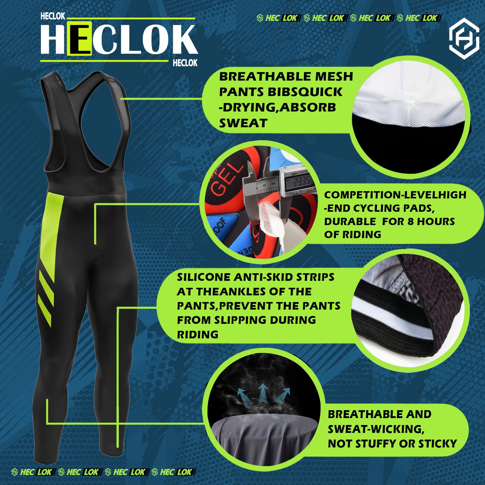 Maillot Ciclismo Hombre Otoño/Primavera,Traje de Ciclismo de Manga Larga,Ropa Bicicleta Conjunto MTB Maillot Bici Manga Larga y Culotte Ciclista con Badana Gel