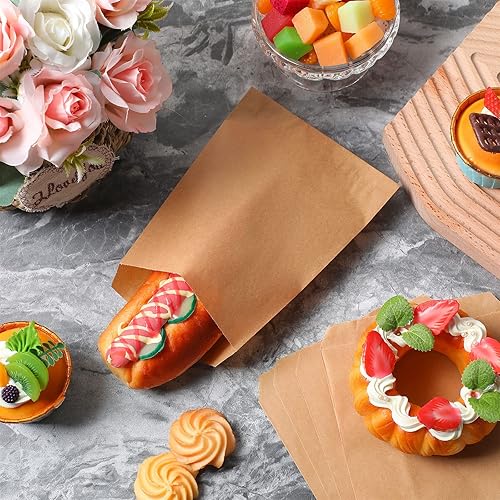 Miniatura 5 de Lallisa 1000 bolsas de vidrio de 5 x 7 pulgadas, bolsas de papel encerado, fundas para galletas, bolsas de papel de cera para sándwich para fiesta