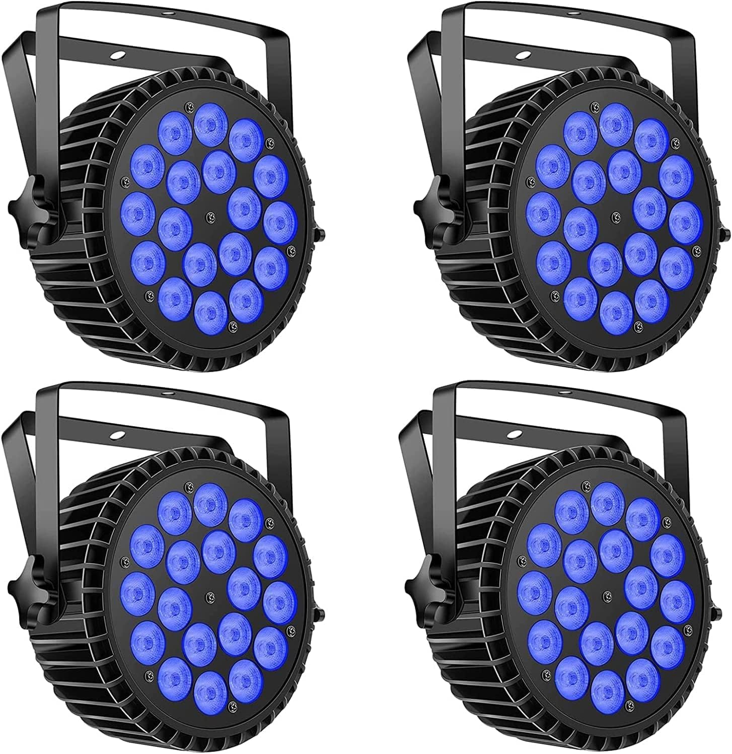 4PCS 200W Par Luce LED Da Palcoscenico 18 4 In 1 Faretto Led RGBW - Foto 8