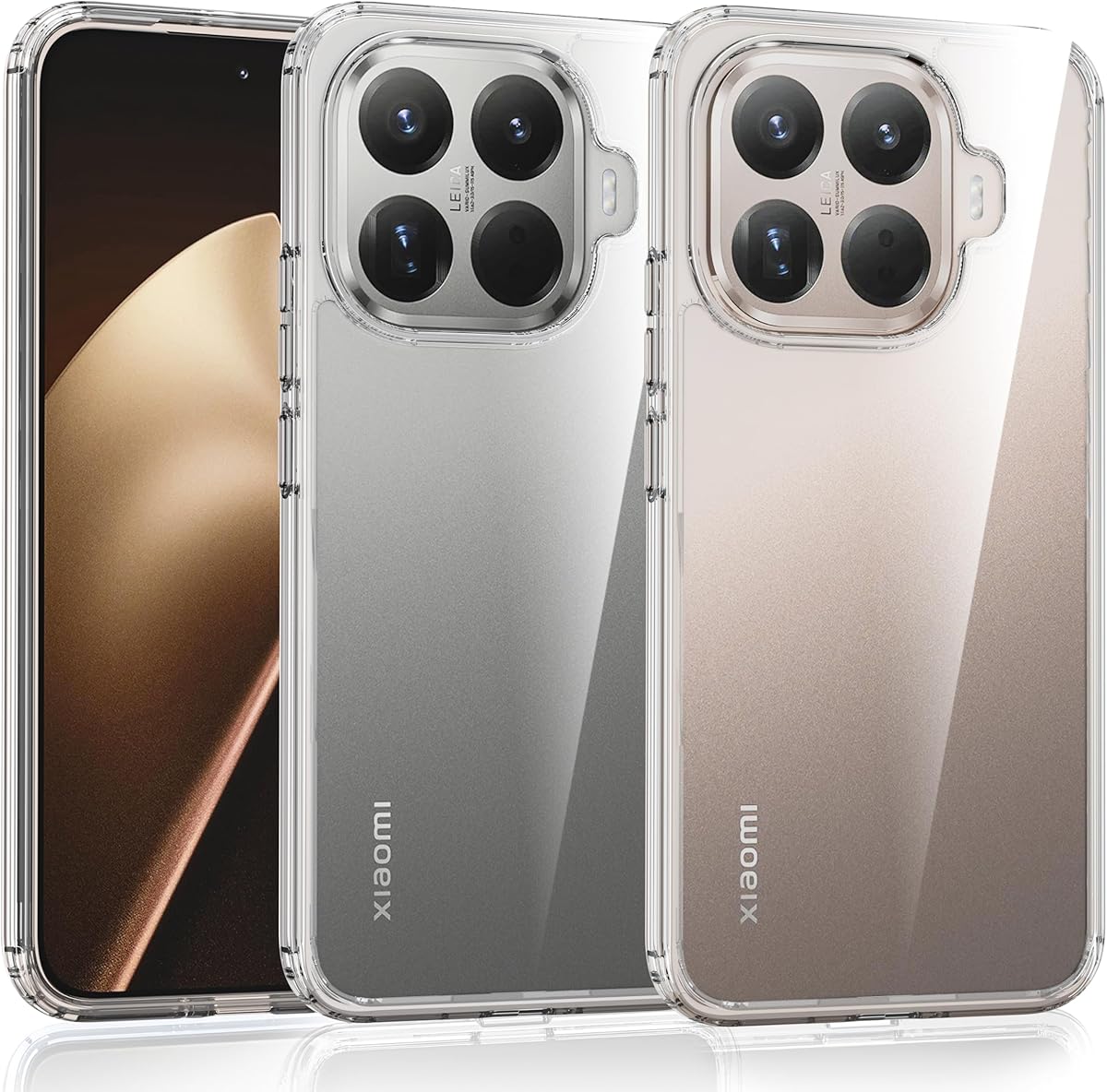 Xiaomi 15T Pro Case Clear Shockproof TPU + PC US Military MIL Certified SGS Certified No Yellow Lens Protection Cover for Xiaomi 15T Pro Crystal Series