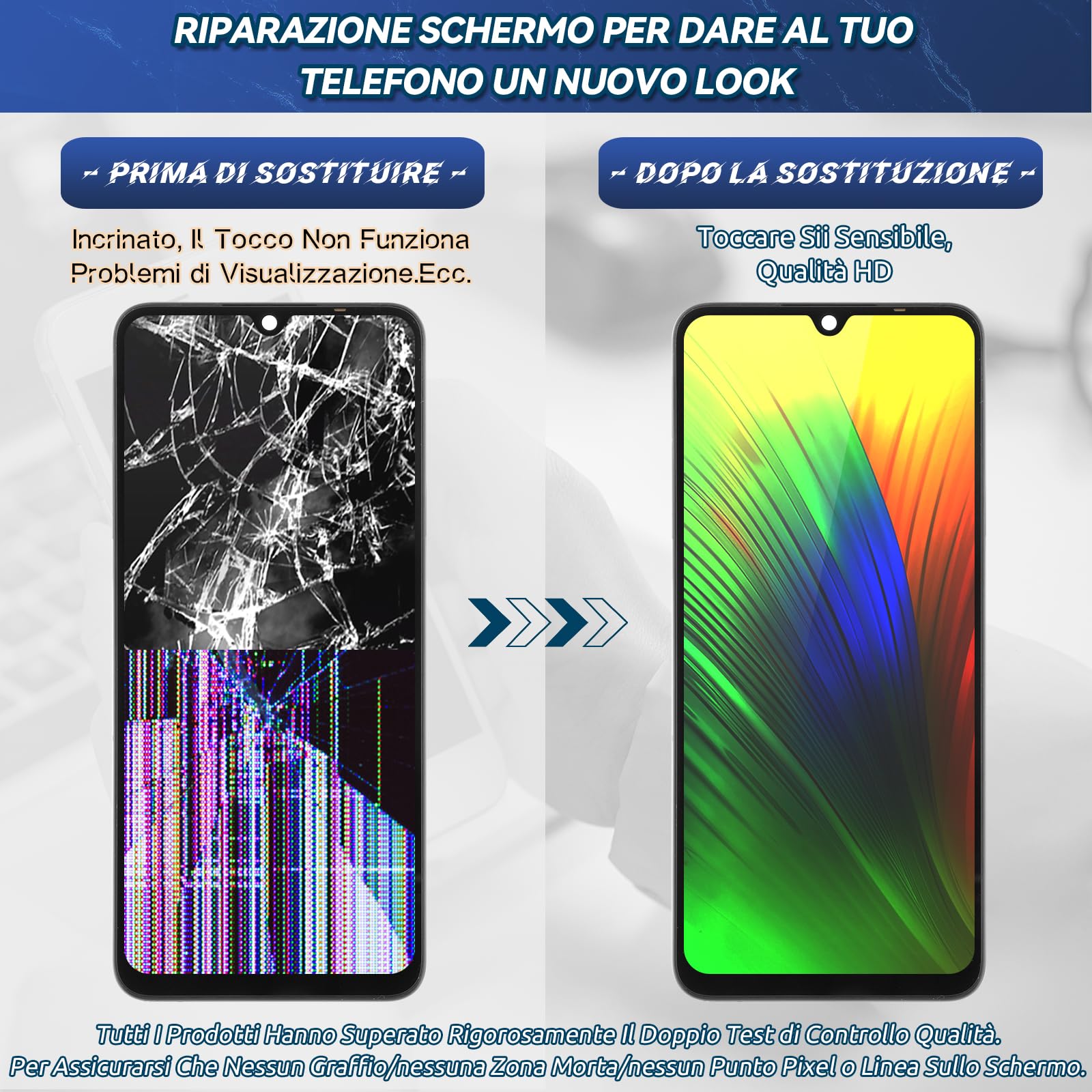 RongZy LCD Display per Xiaomi Redmi 14C 4G Schermo LCD per Redmi 14C 4G Touch Screen Assemblea Sostituzione di Vetro Digitalizzatore con Strumenti(6.88", Nero con Cornice)