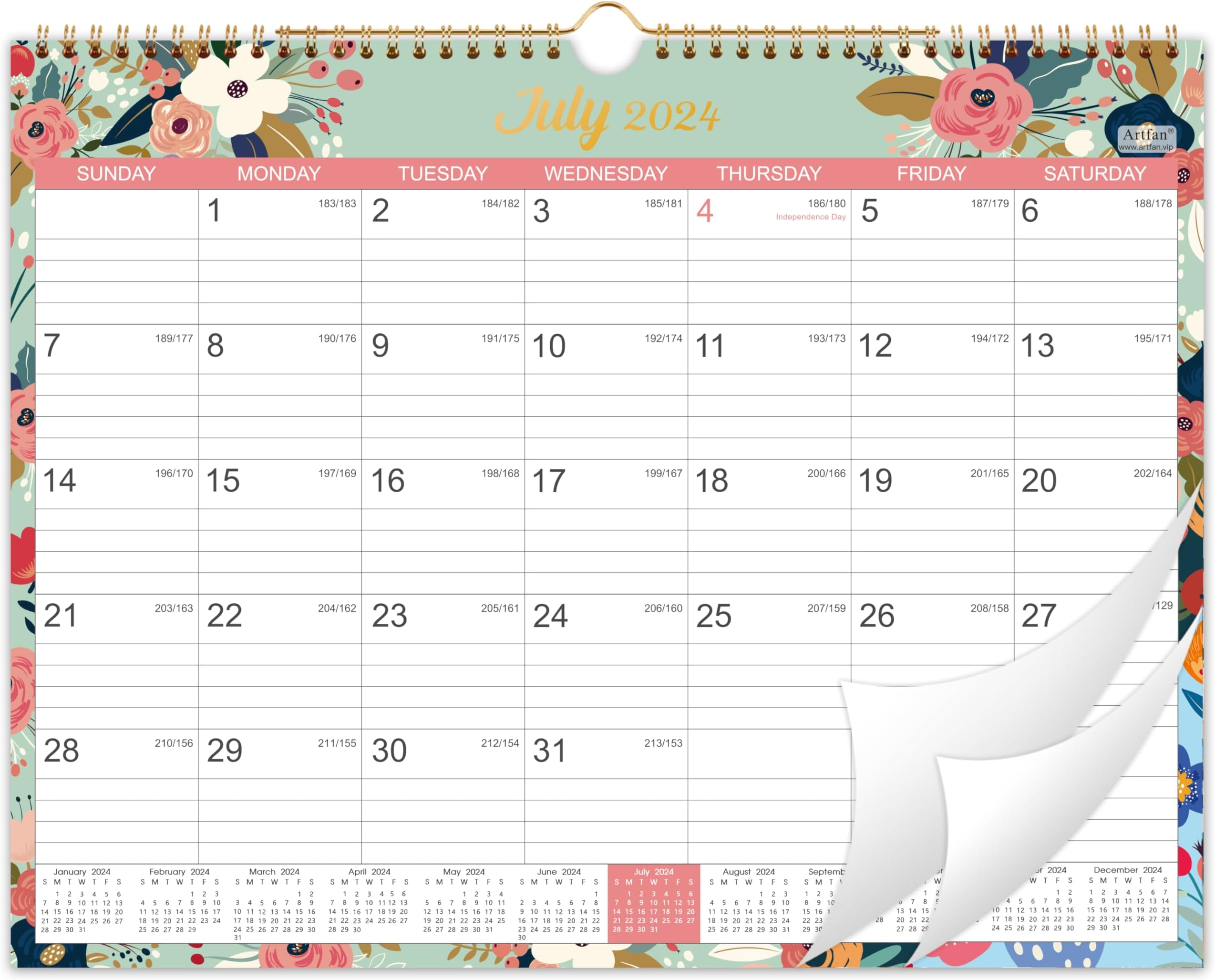 Amazon.com: 2024-2025 Wall Calendar - Calendar 2024-2025 from July 2024 ...