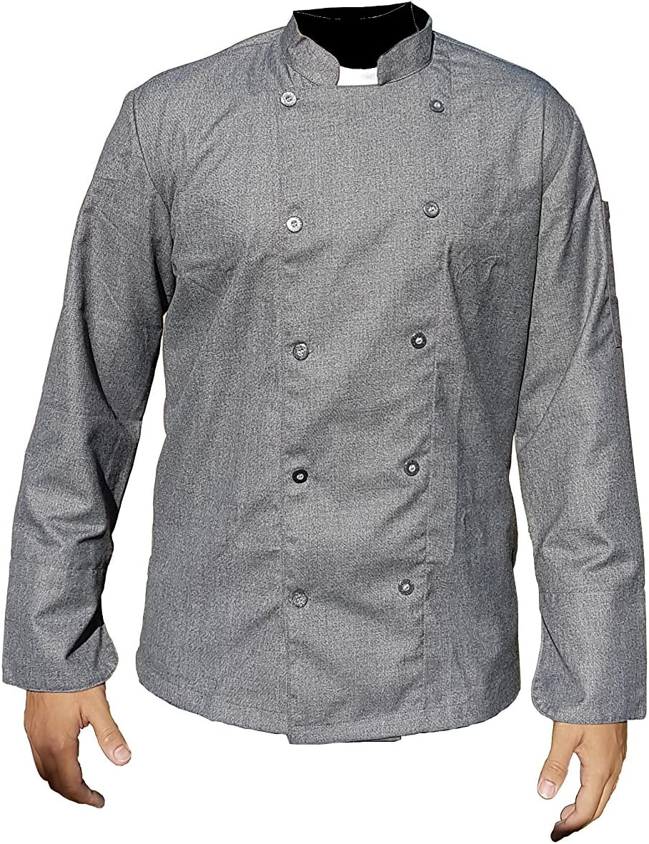 GRAY PROFESSIONAL CHEF COAT/CHEF JACKET
