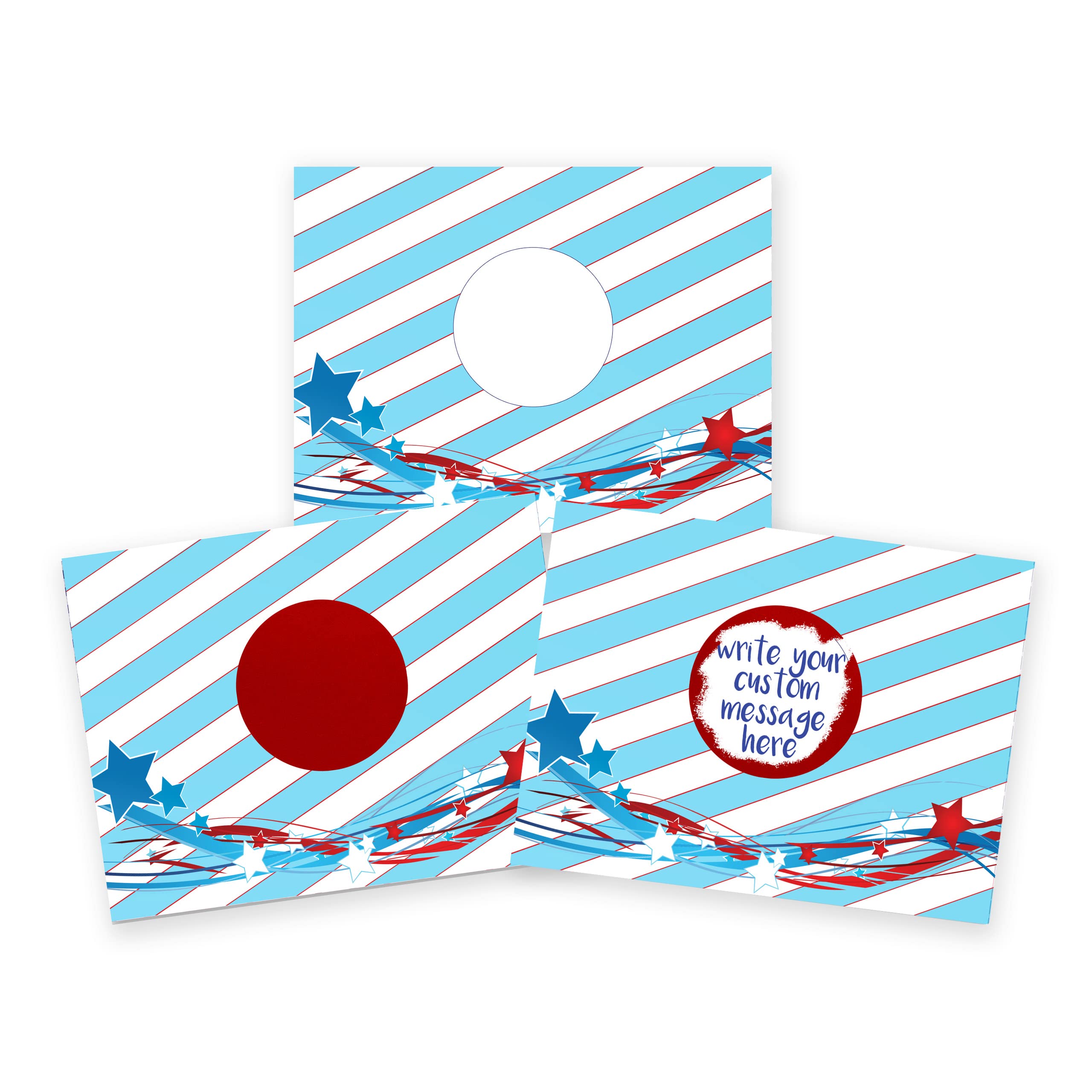 Make Your Own Holiday DIY Scratch Off ScratchNotes 20 Pack 3x4 Note Cards &amp; Stickers Teacher Rewards 4th of July Patriotic Stars and Stripes