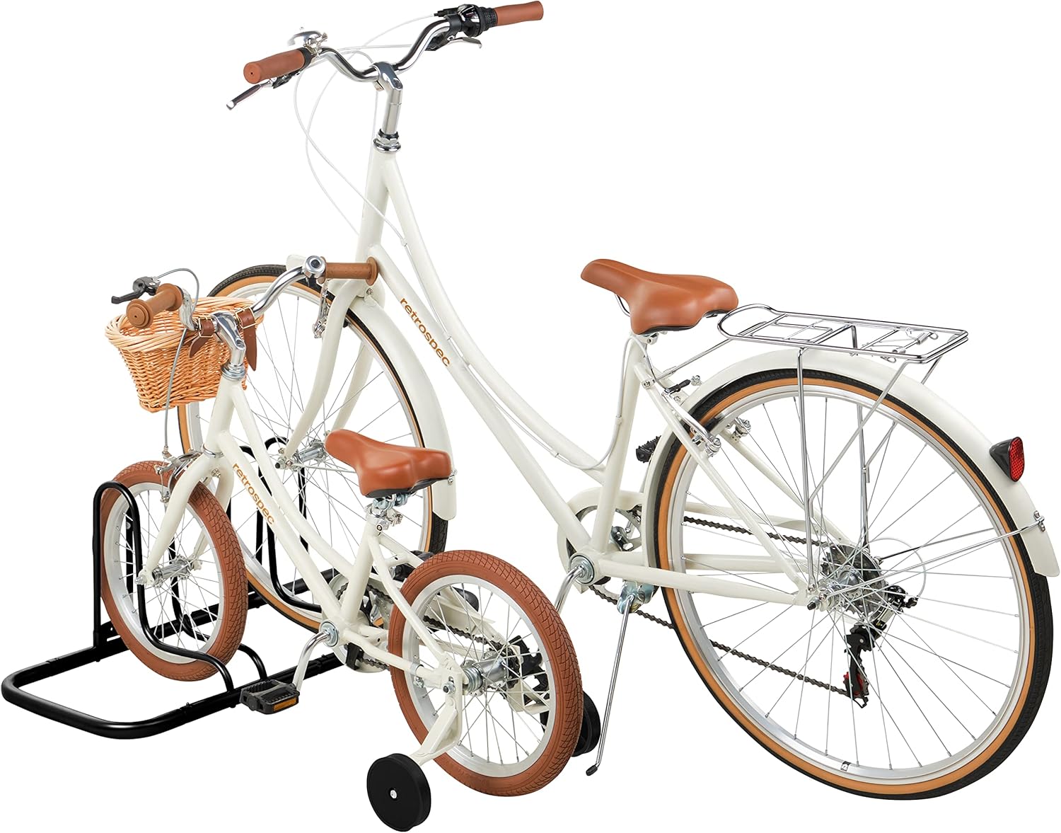 Retrospec Stash Rack 2, 4 & 5 Bike Floor Stand Bicycle Storage Organizer for Mountain Bike, Road Bike, Weather Resistant Fine Powder Steel Coating Fits Wheels up to 3", Black, 2 Bike : Everything Else