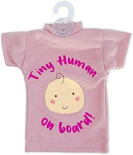 Simply BOBS01 - Camiseta Unisex para bebé a Bordo, Color Rosa